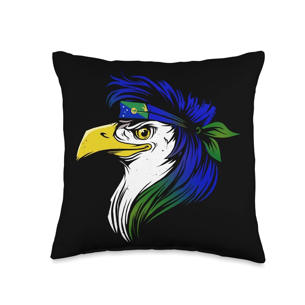 2001 Christmas Island Throw Pillow